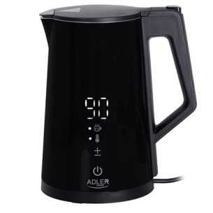 Adler | Kettle | AD 1345b | Electric | 2200 W | 1.7 L | Stainless steel | 360° rotational base | Black