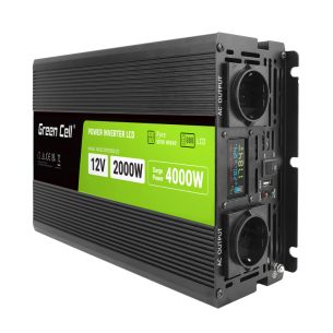 Inverter GREEN CELL 12V-230V 2000W
